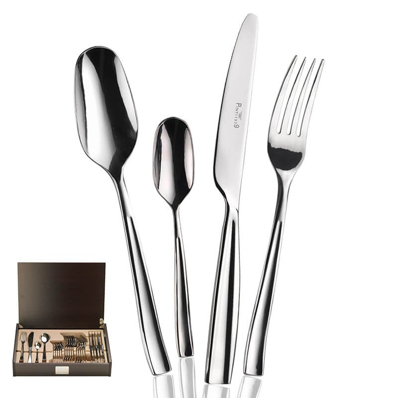 Infinito Servizio Posate In Acciaio Inox Forgiato - Set 24 Pz