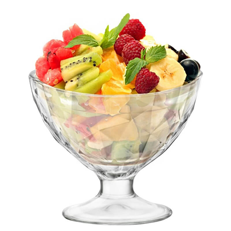 36 cl - Diamond Coppa Dessert in Vetro - Set 6 Pezzi