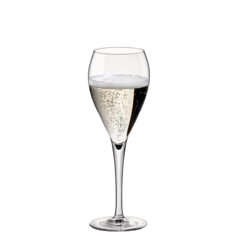 21.5 cl - InAlto Tre Sensi Calice Flute in Vetro - Set 6 Pezzi