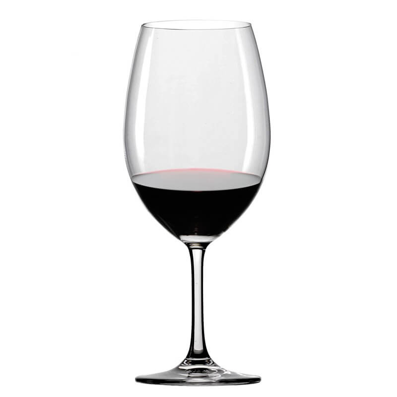 65 cl - Classic Long Life Calice Vino Rosso Bordeaux in Vetro - Set 6 Pezzi