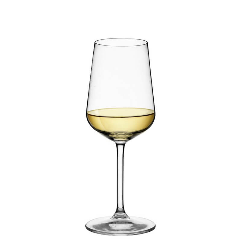 38 cl - Ovid Calice Vino Bianco in Vetro - Set 4 Pezzi