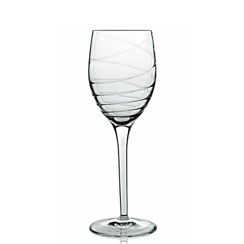 38 cl - Romantica Calice Vino Rosso in Vetro - Set 4 Pezzi