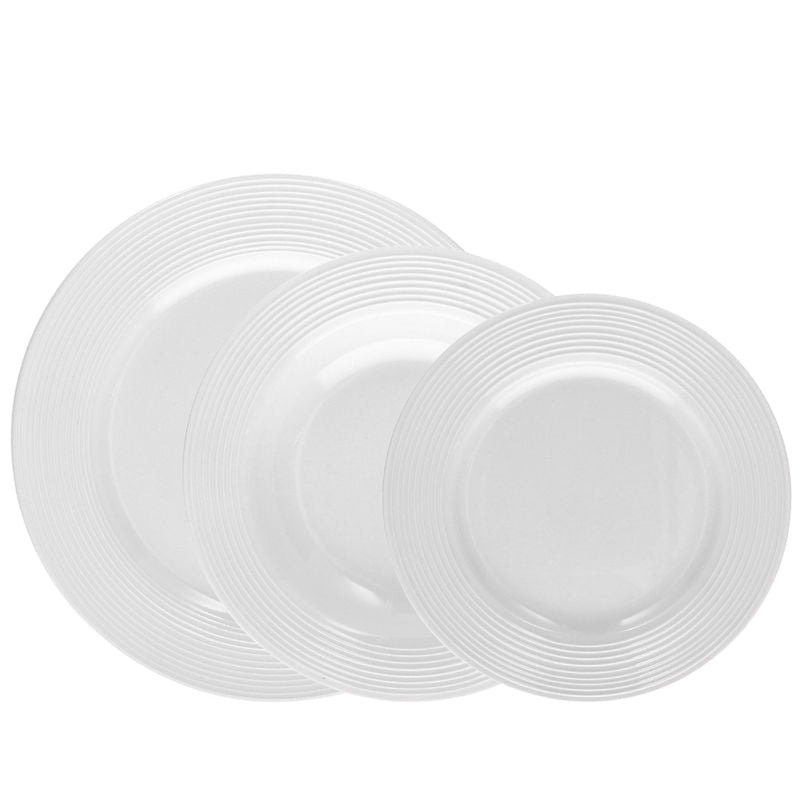 Polis Circles Servizio Piatti In Porcellana - Set  18 Pz