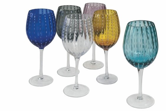 30 cl - Shiraz Calice Acqua in Vetro - Set 6 Pezzi
