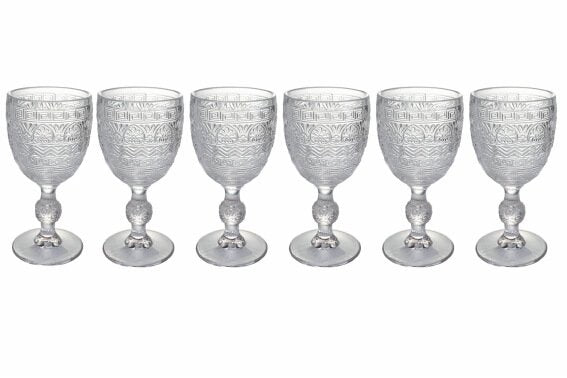 23.5 cl - Mexico Calice Acqua in Vetro - Set 6 Pezzi