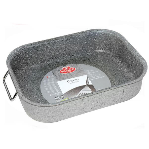30x22 cm - Cortina Granitium Teglia Rettangolare Antiaderente In Alluminio