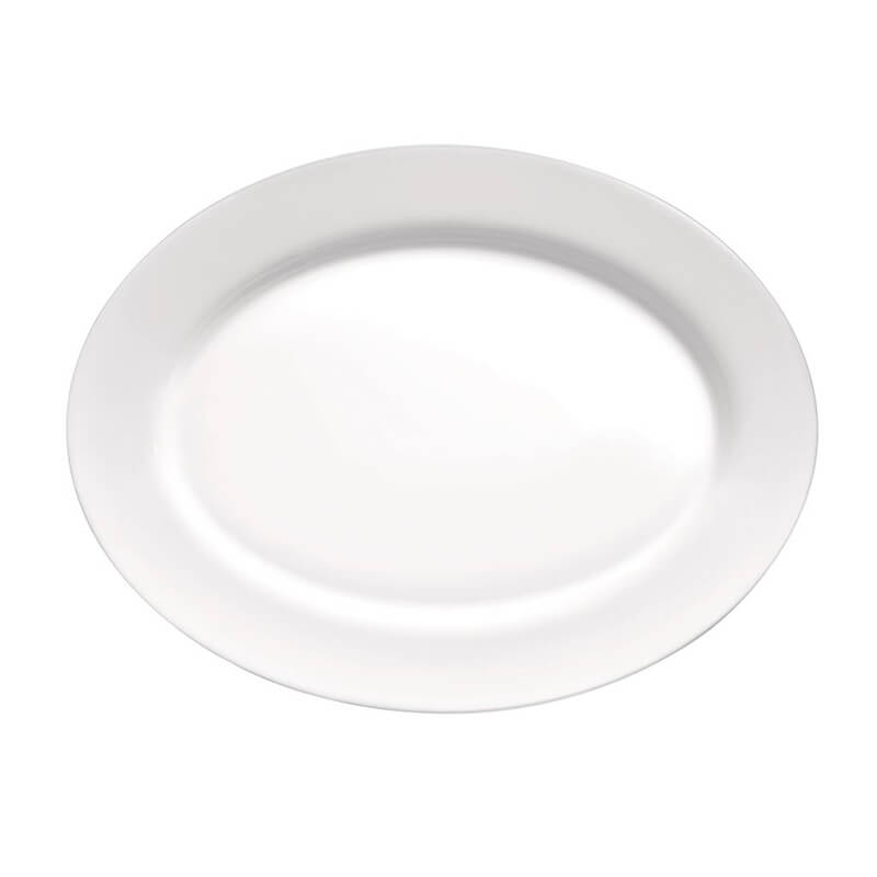 35 cm - Grangusto Piatto Portata In Vetro Opale Temperato - Set 6 Pz