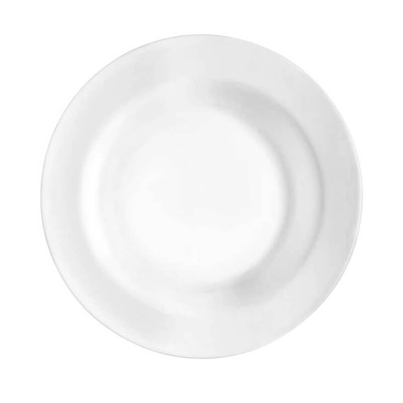 29.5 cm - Grangusto Piatto Pasta In Vetro Opale Temperato - Set 6 Pz