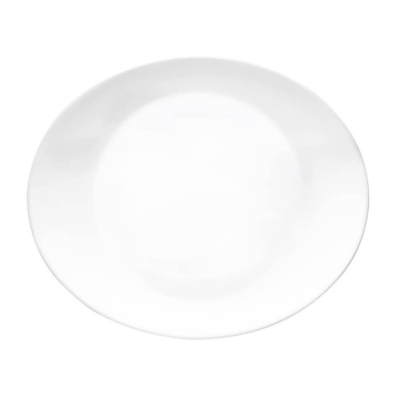31.7 cm - Grangusto Piatto Bistecca In Vetro Opale Temperato - Set 6 Pz