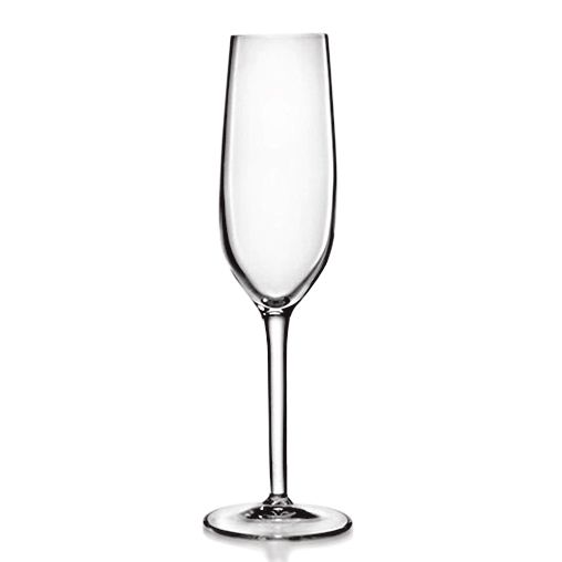 21 cl - Rubino Calice Flute in Vetro - Set 6 Pezzi