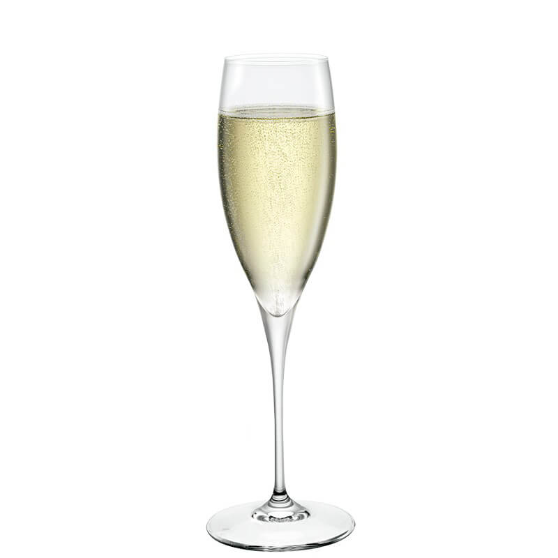 26 cl - Premium Calice Flute in Vetro - Set 6 Pezzi