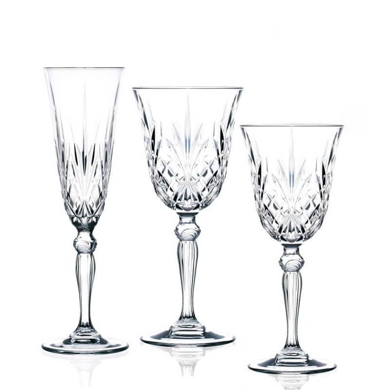 Melodia Set Calici in Vetro - Set 18 Pezzi