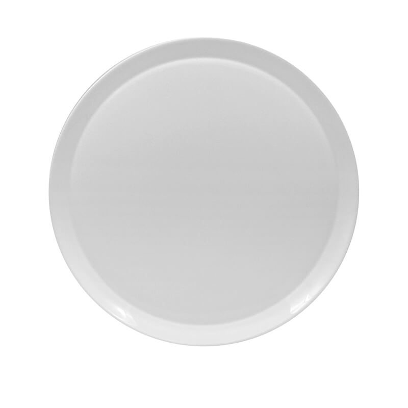 33 cm - Grangusto Piatto Pizza In Vetro Opale Temperato - Set 6 Pz