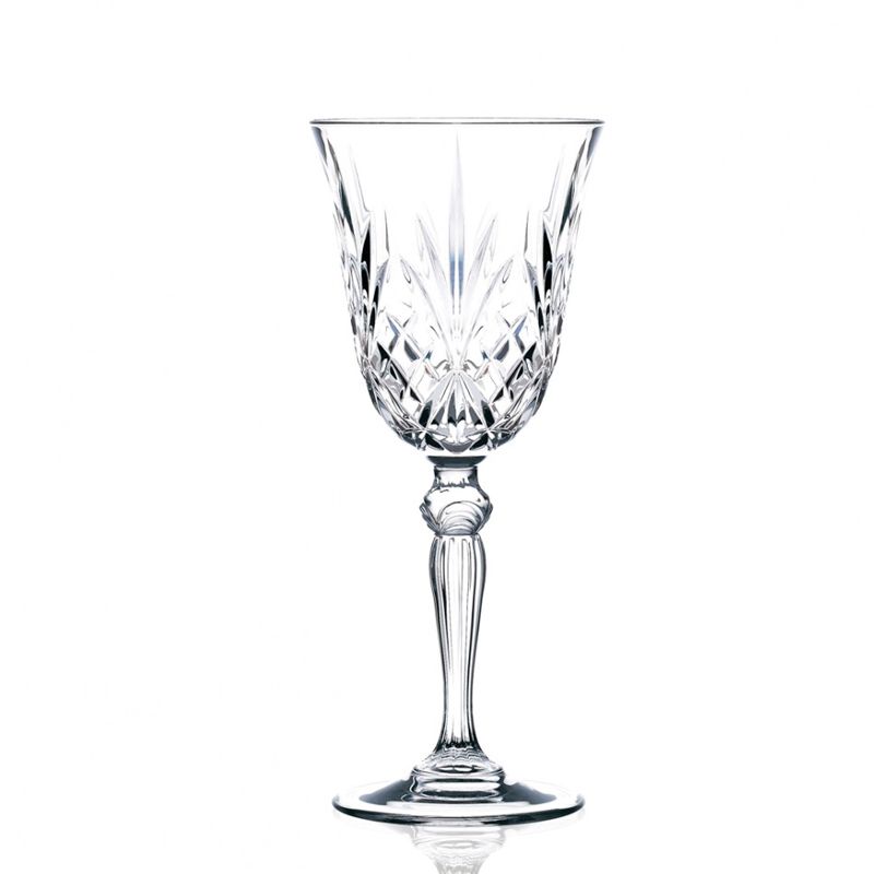 21 cl - Melodia Calice Vino Bianco in Vetro - Set 6 Pezzi