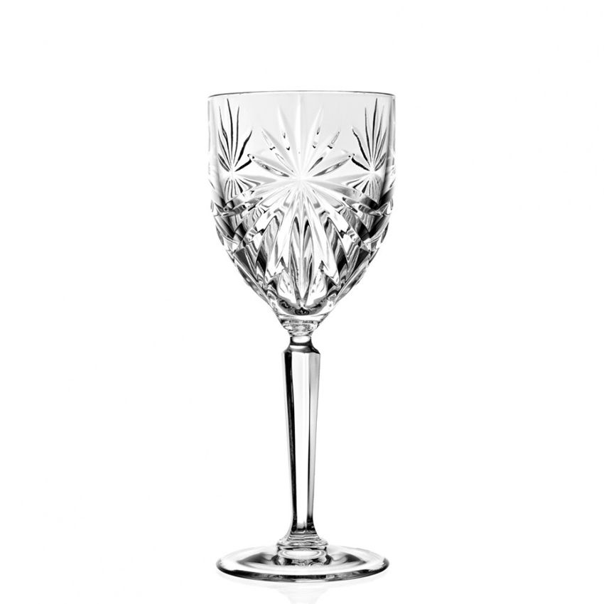 23 cl - Oasis Calice Vino Bianco in Vetro - Set 6 Pezzi