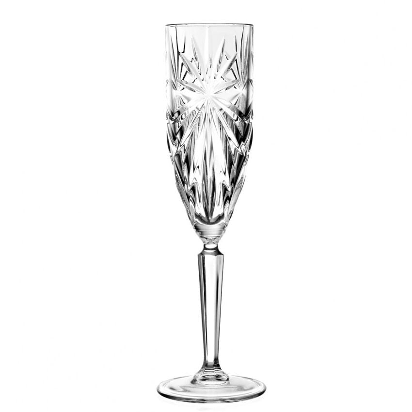 16 cl - Oasis Calice Flute in Vetro - Set 6 Pezzi