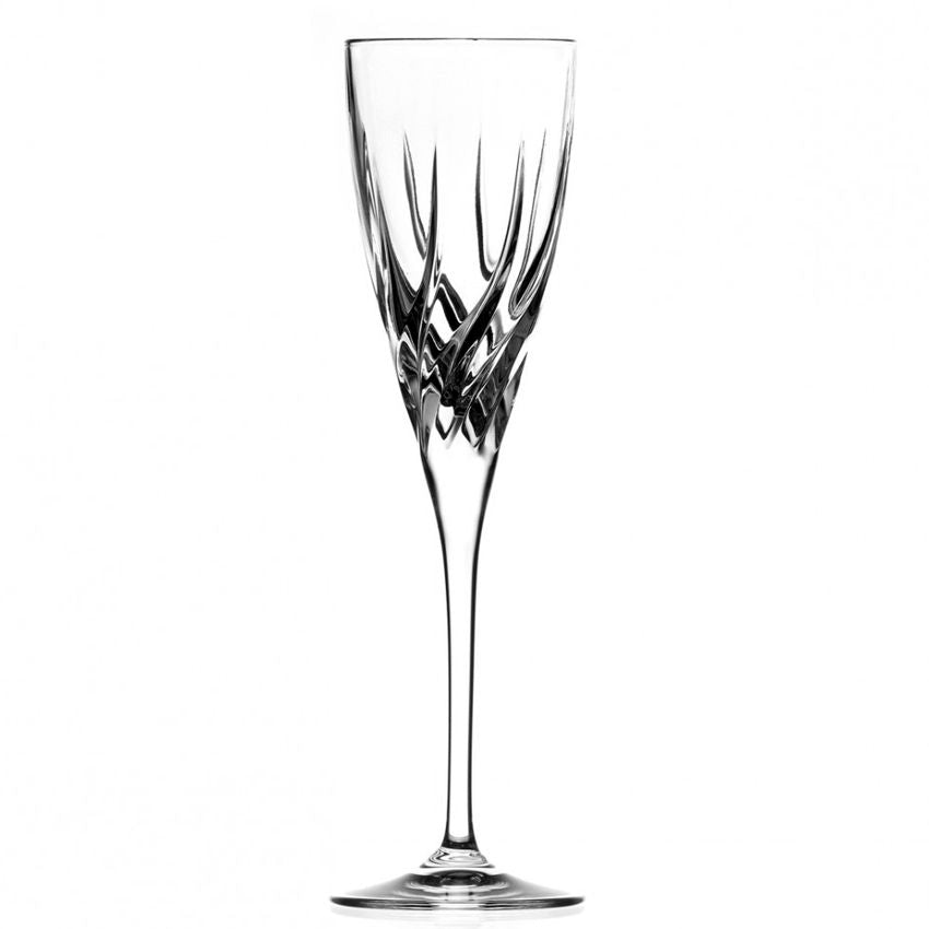 12 cl - Trix Calice Flute in Vetro - Set 6 Pezzi