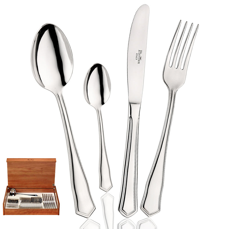 Sabrina Servizio Posate In Acciaio Inox - Set 49 Pz