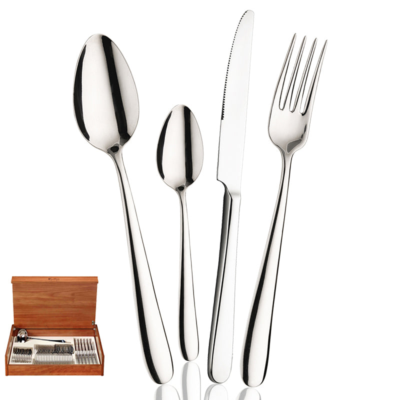 Maitre Servizio Posate In Acciaio Inox - Set 24 Pz