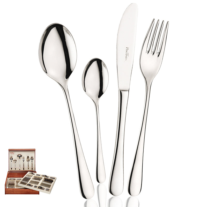 Hotel Servizio Posate In Acciaio Inox - Set 126 Pz