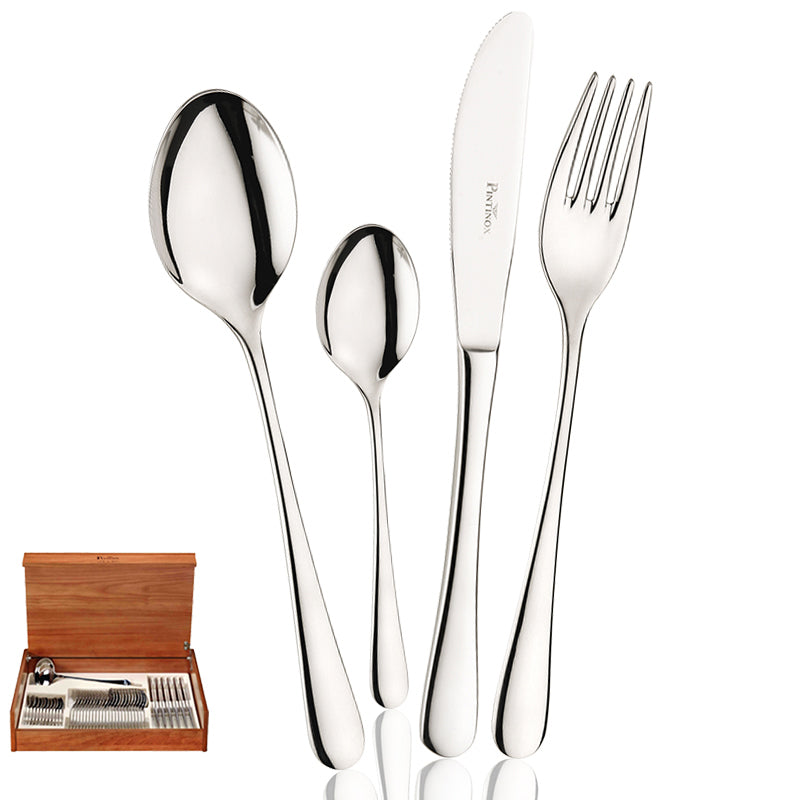 Hotel Servizio Posate In Acciaio Inox - Set 49 Pz