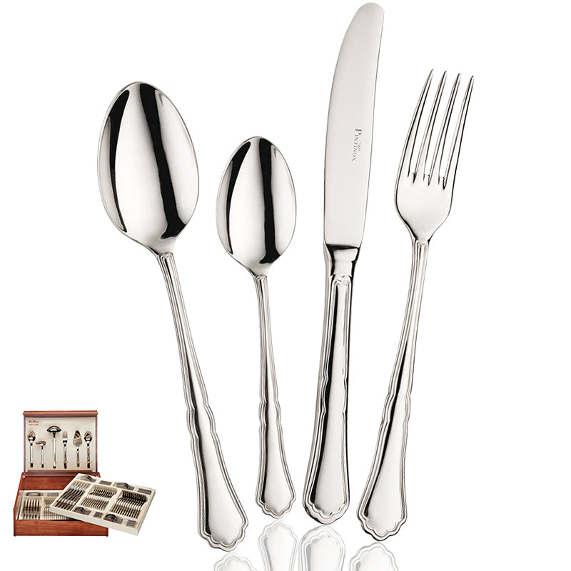 Settecento Servizio Posate In Acciaio Inox - Set 126 Pz