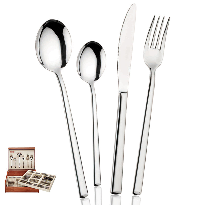Synthesis Servizio Posate In Acciaio Inox - Set 126 Pz