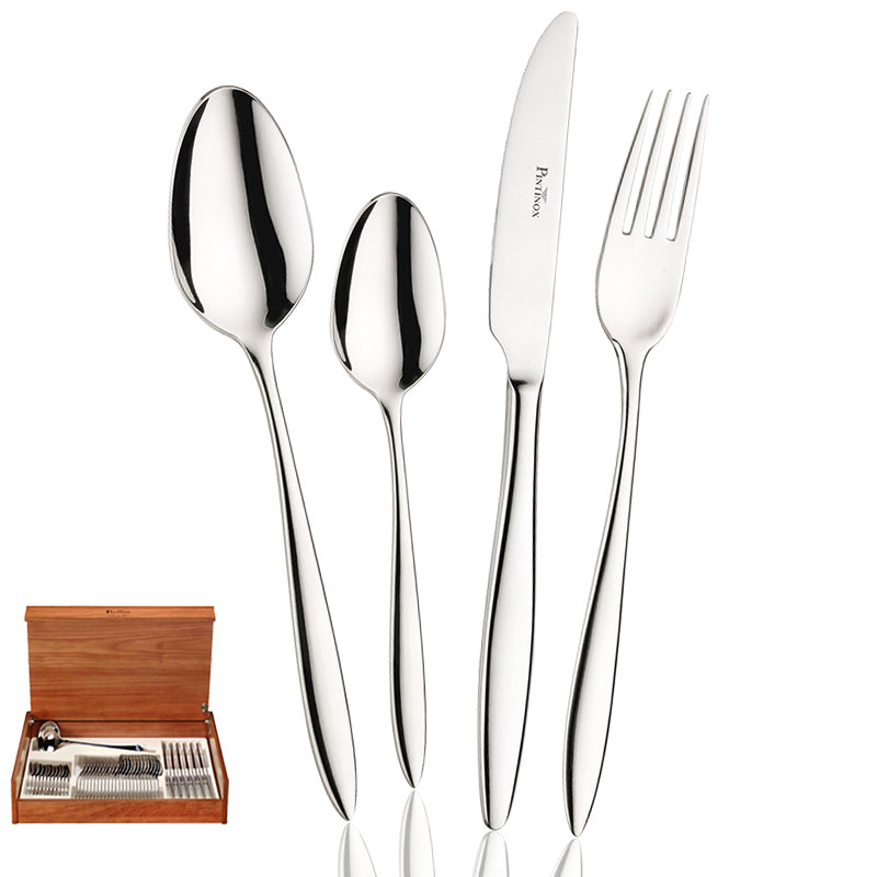 Romanino Servizio Posate In Acciaio Inox - Set 49 Pz