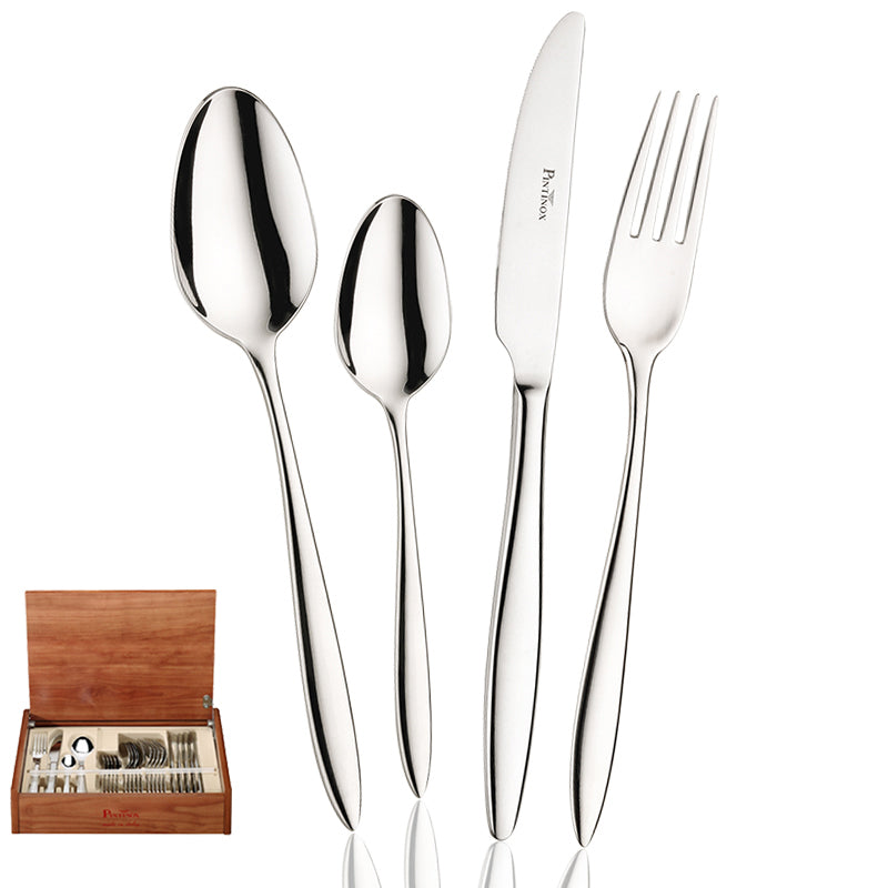 Romanino Servizio Posate In Acciaio Inox - Set 24 Pz