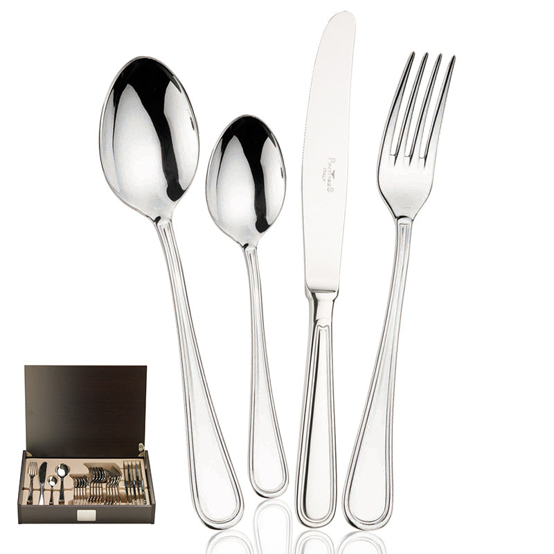 Byron Servizio Posate In Acciaio Inox - Set 24 Pz