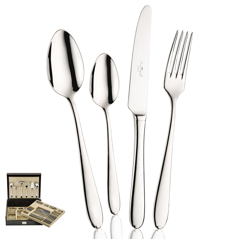 Palladium Servizio Posate In Acciaio Inox - Set 126 Pz