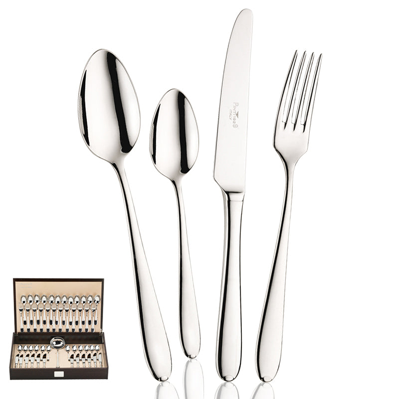 Palladium Servizio Posate In Acciaio Inox - Set 49 Pz