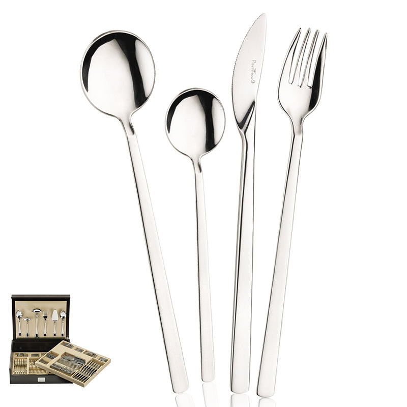 Tecna Servizio Posate In Acciaio Inox - Set 126 Pz