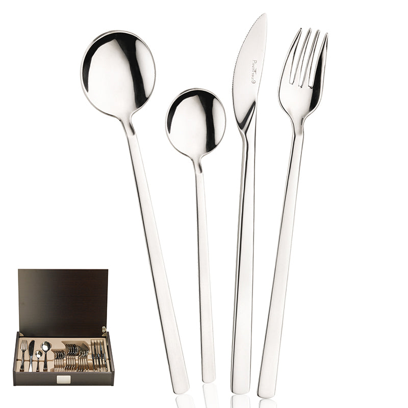 Tecna Servizio Posate In Acciaio Inox - Set 24 Pz
