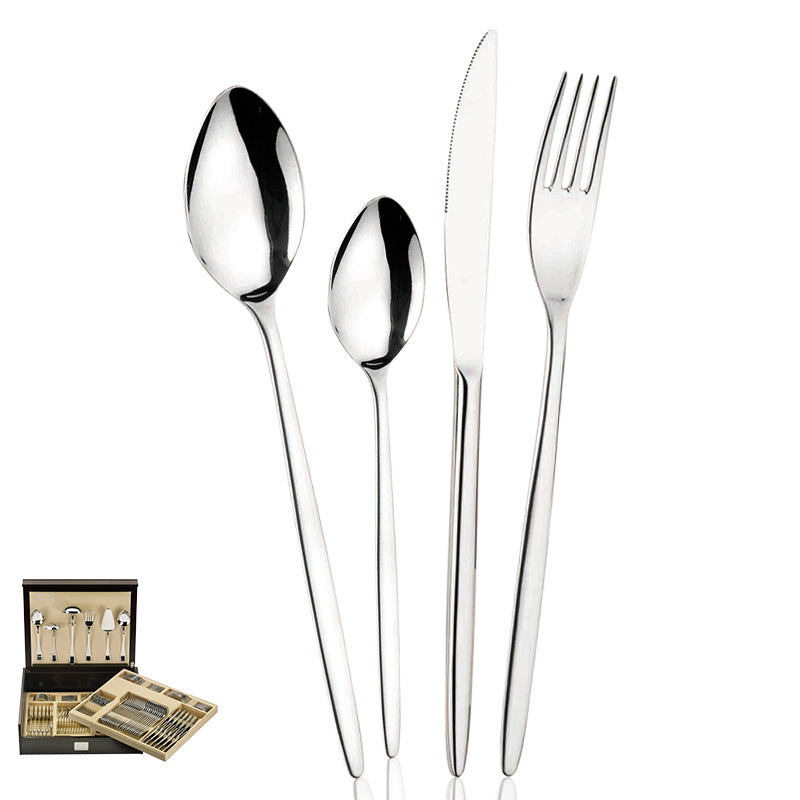 Olivia Servizio Posate In Acciaio Inox - Set 126 Pz