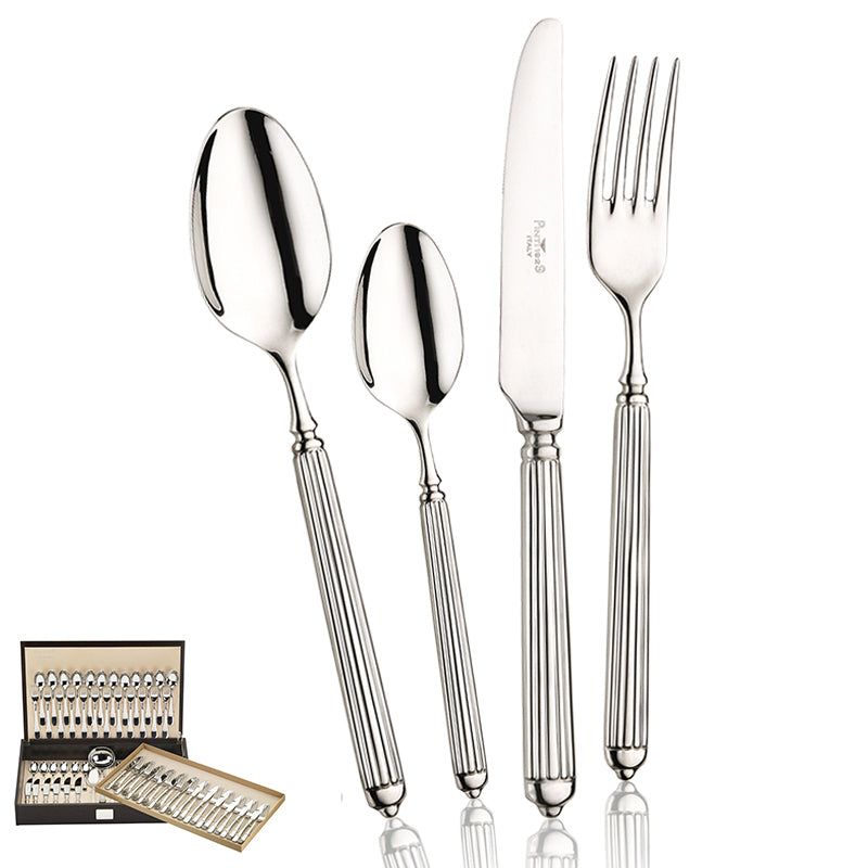 Ellade Servizio Posate In Acciaio Inox Forgiato - Set 75 Pz