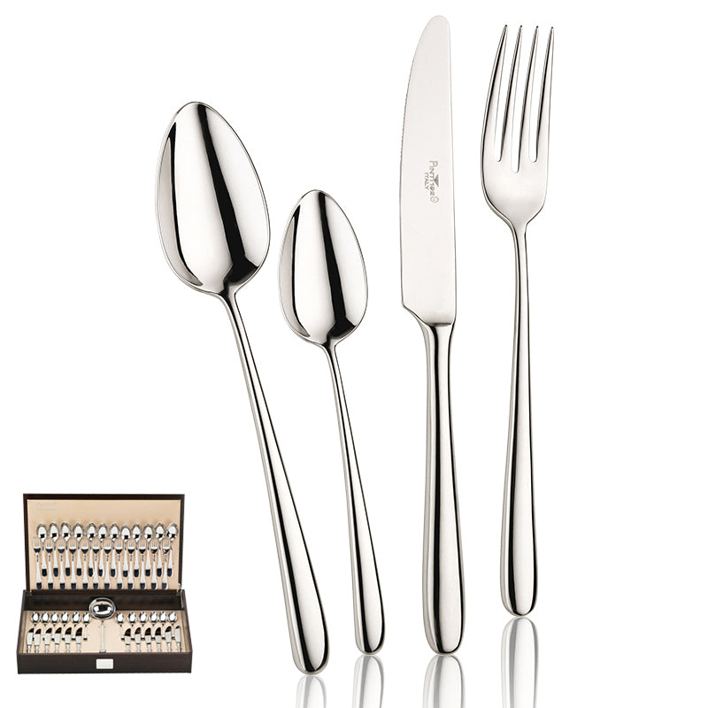 Bramante Servizio Posate In Acciaio Inox Forgiato - Set 49 Pz