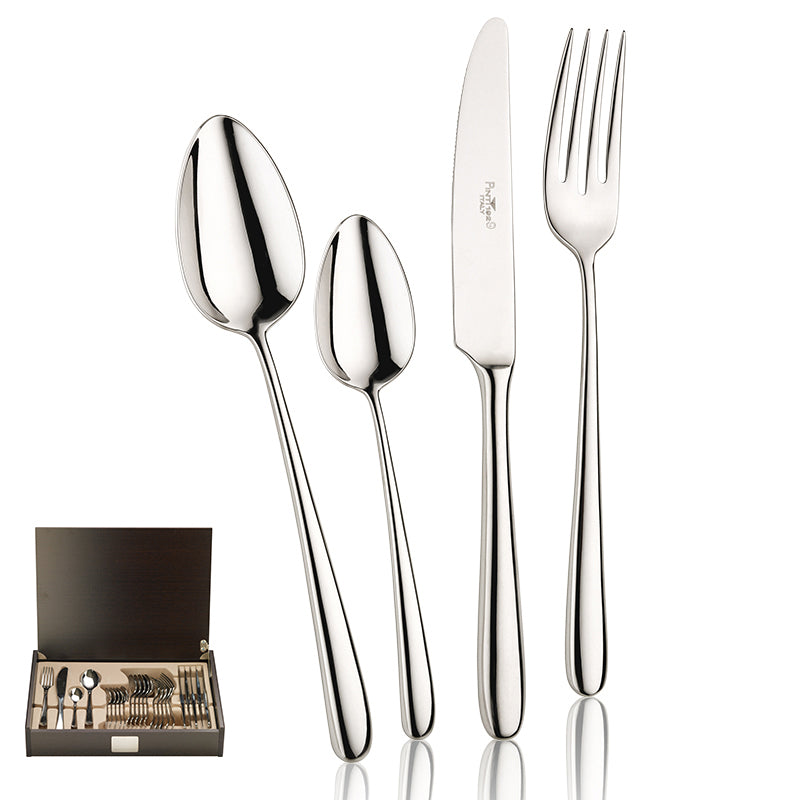 Bramante Servizio Posate In Acciaio Inox Forgiato - Set 24 Pz