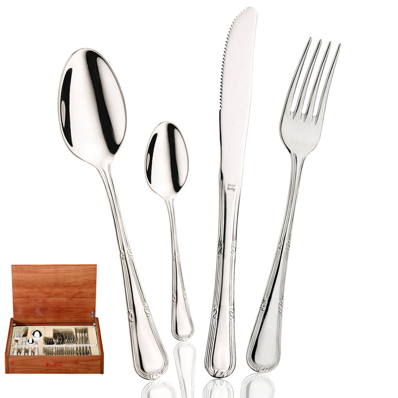 Valencia Servizio Posate In Acciaio Inox - Set 24 Pz