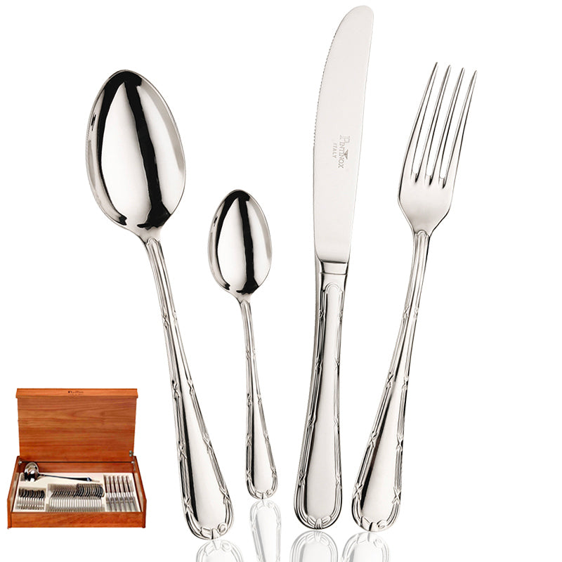 Filet Servizio Posate In Acciaio Inox - Set 49 Pz