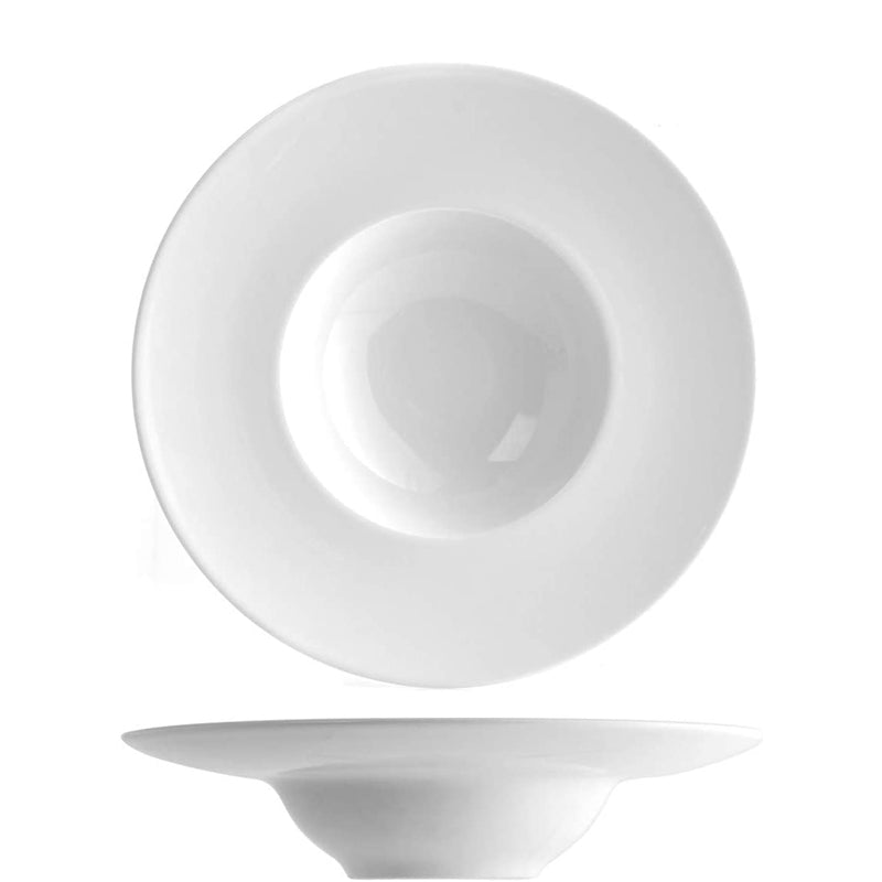24 cm - Napoli Piatto Pasta In Porcellana - Set 6 Pz