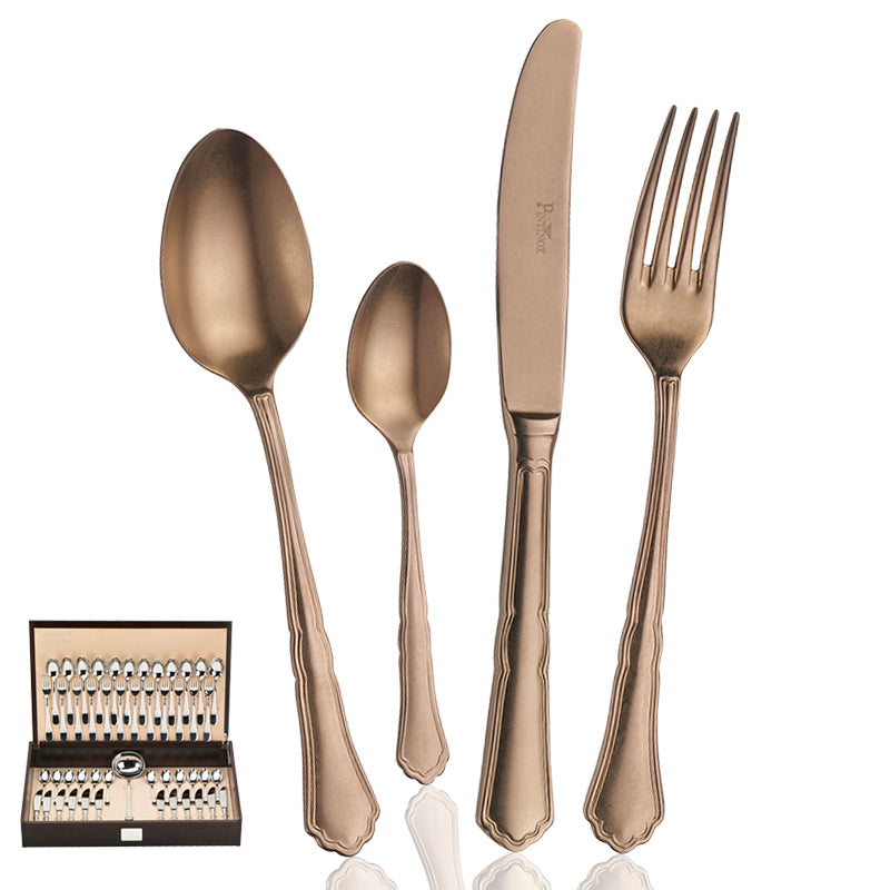 Settecento Servizio Posate In Acciaio Inox - Set 49 Pz