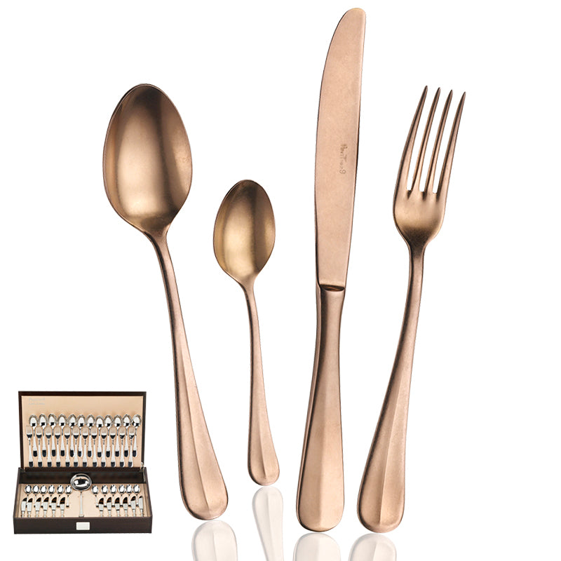 Baguette Servizio Posate In Acciaio Inox - Set 49 Pz