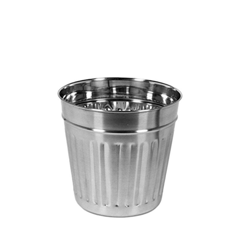 Ø 14.5 x H 15  cm - Secchiello Multiuso  In Acciaio Inox