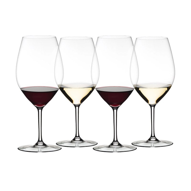 99.5 cl - Wine Friendly Calice Vino Rosso in Vetro - Set 4 Pezzi