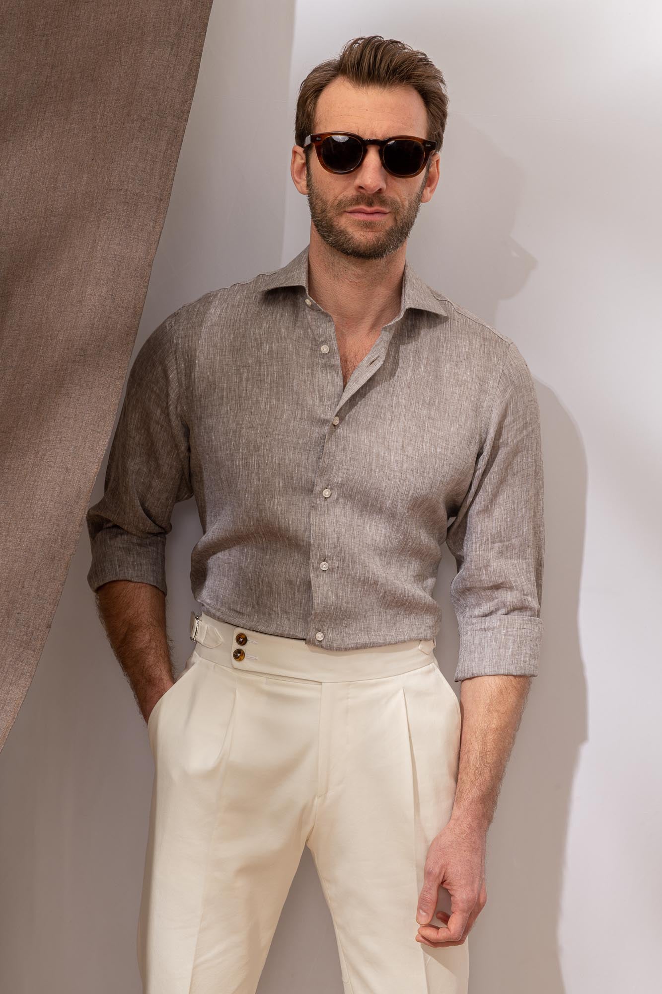 Desert linen shirt - Made in Italy