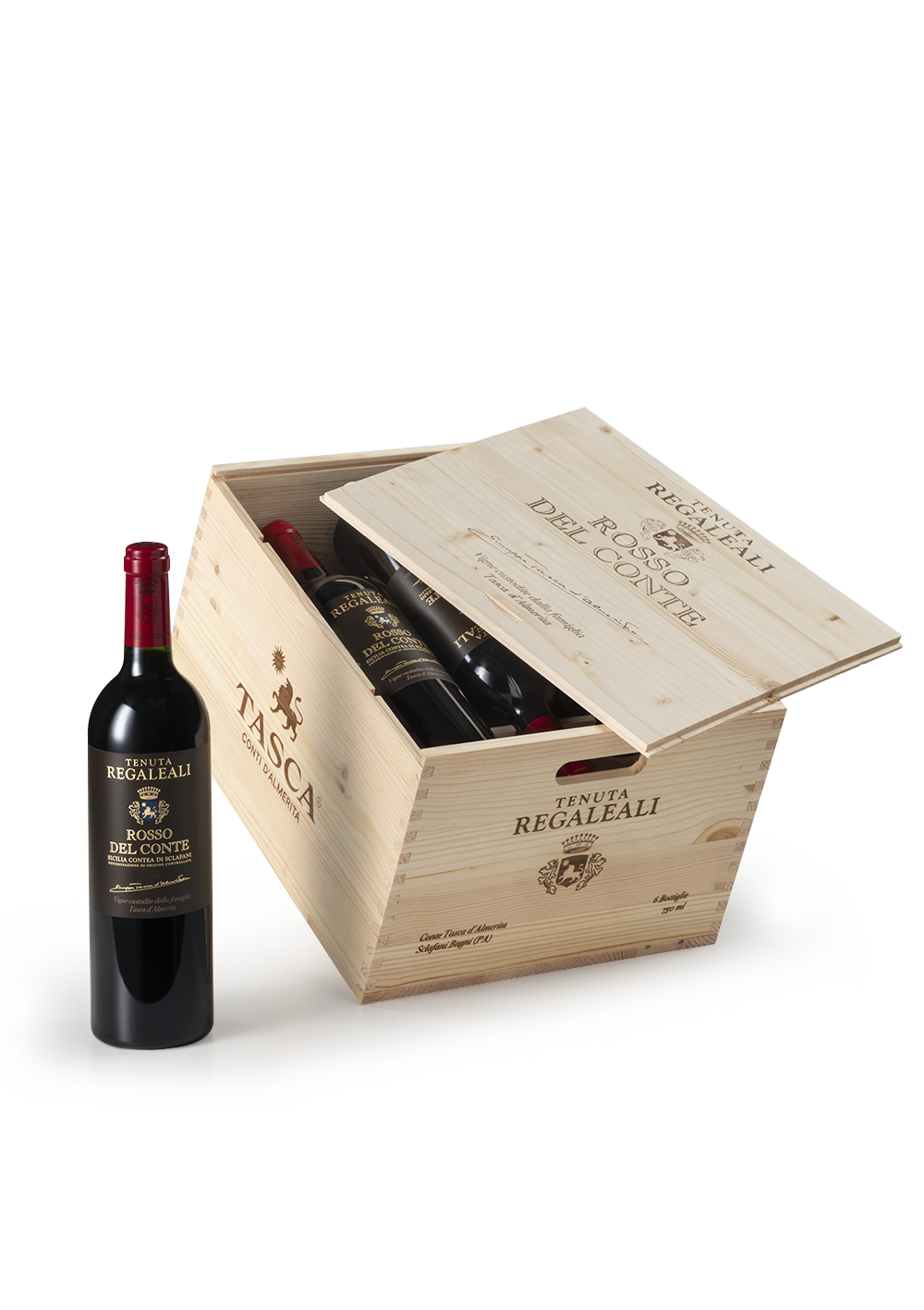 Rosso del Conte - 2019 - Cassa di legno